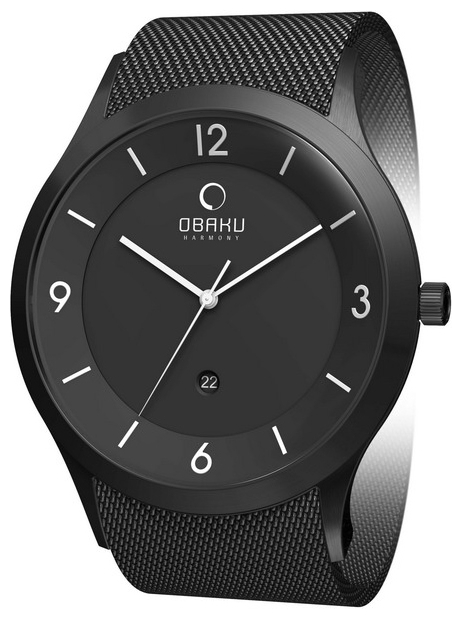 Obaku V132XBBMB wrist watches for men - 1 photo, picture, image
