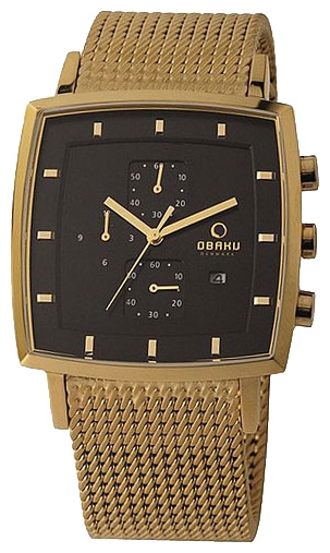 Obaku V134GGBMG2 wrist watches for men - 1 picture, image, photo