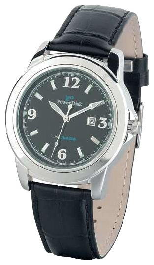 PowerDisk MB1393E-black 128Mb wrist watches for men - 1 image, picture, photo
