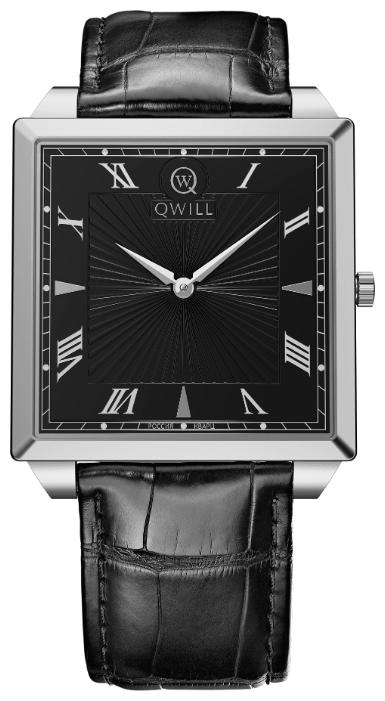 Qwill 6001.01.01.1.51 wrist watches for men - 1 photo, image, picture