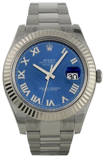 Rolex 116334 Blue wrist watches for men - 1 picture, image, photo