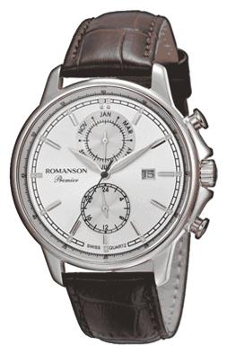 Romanson PB3251FMG(WH)BN wrist watches for men - 1 image, photo, picture