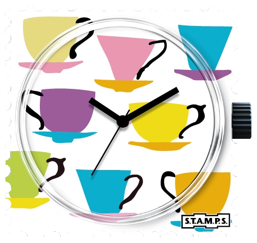 S.T.A.M.P.S. Coffee Party wrist watches for unisex - 1 image, picture, photo