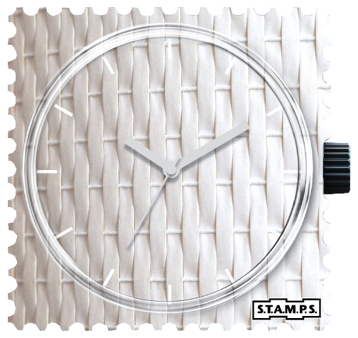 S.T.A.M.P.S. White plaited wrist watches for unisex - 1 picture, image, photo