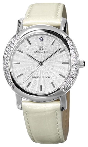 Seculus 1673.2.1063 mop, ss-cz wrist watches for women - 1 photo, picture, image