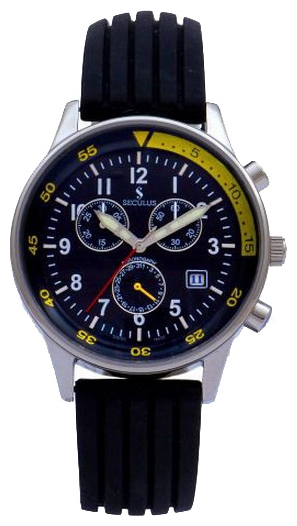 Seculus 4463.1.816 black-yellow wrist watches for men - 1 image, picture, photo