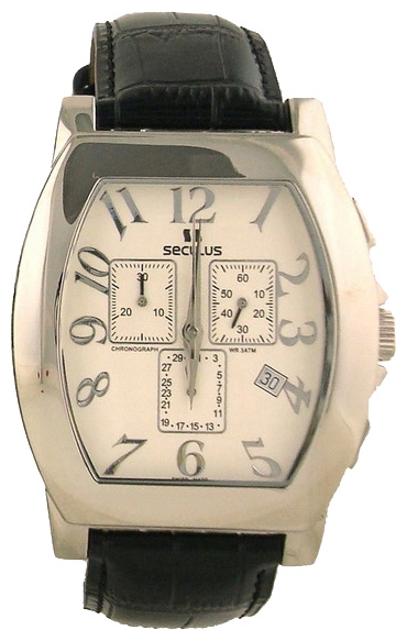 Seculus 4469.1.816 ss case, white wrist watches for men - 1 photo, image, picture