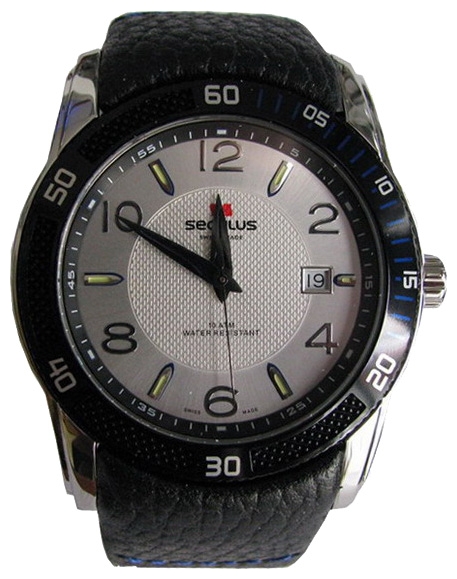 Seculus 4487.2.715 white, ss tr-b blue wrist watches for men - 1 image, picture, photo