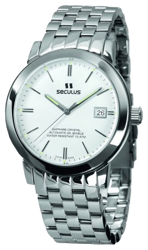 Seculus 9524.1.2824 white, ss wrist watches for men - 1 image, photo, picture