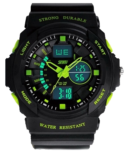 SKMEI 0955 (green) wrist watches for men - 1 photo, picture, image