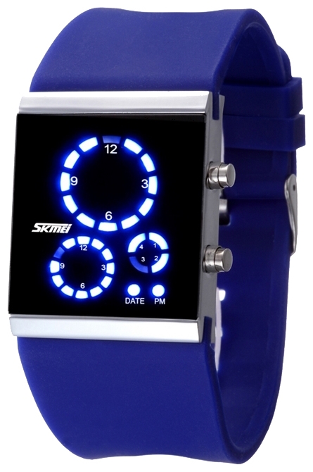 SKMEI 2131 blue wrist watches for unisex - 1 picture, photo, image
