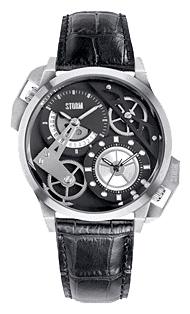 STORM Dualon Black Leather wrist watches for men - 1 photo, picture, image