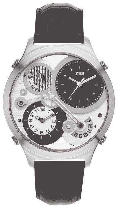 STORM Quadra Silver wrist watches for men - 1 photo, image, picture