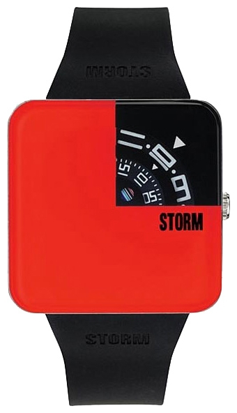 STORM Squarex red wrist watches for men - 1 photo, picture, image