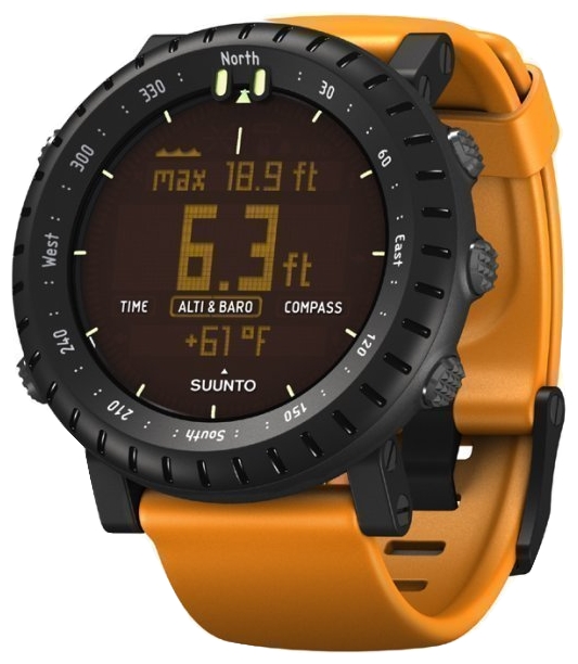 Suunto Core Black Orange wrist watches for men - 1 photo, image, picture