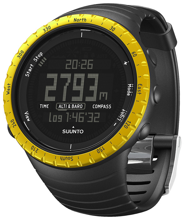 Suunto Core Black Yellow wrist watches for men - 1 picture, photo, image
