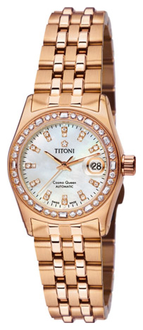Titoni 728RG-DB-309 wrist watches for women - 1 picture, photo, image