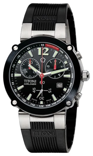 Titoni 94935S-BK-304P wrist watches for men - 1 image, picture, photo