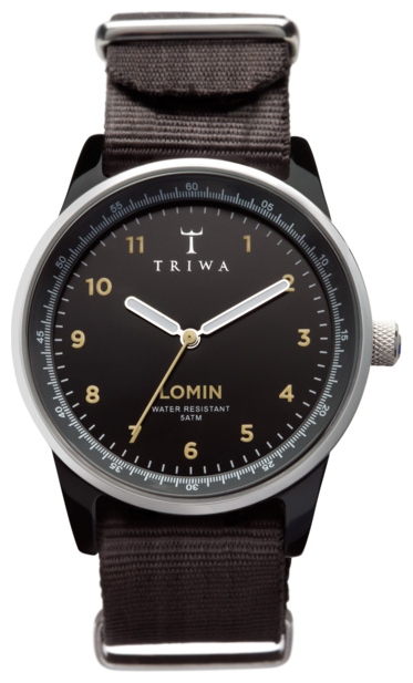 TRIWA Midnight Lomin Black wrist watches for unisex - 1 picture, image, photo