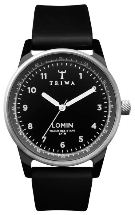 TRIWA Midnight Rubber Lomin wrist watches for unisex - 1 picture, image, photo