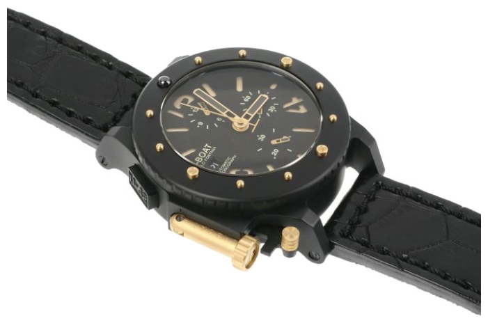 U-BOAT 18 K gold U-42 CRONO GOLD wrist watches for men - 2 picture, image, photo