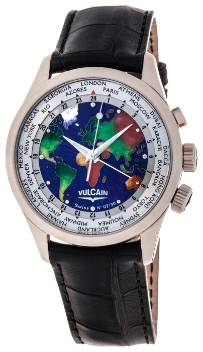 Vulcain 100308.128L/BK wrist watches for men - 1 photo, picture, image
