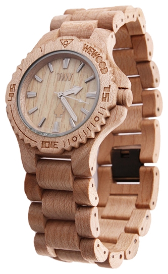 Wewood Date Beige wrist watches for unisex - 2 image, picture, photo