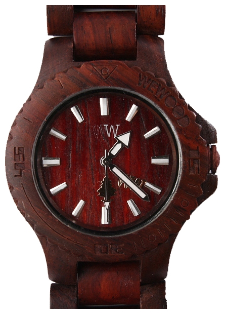 Wewood Date Dark Brown wrist watches for unisex - 1 image, photo, picture